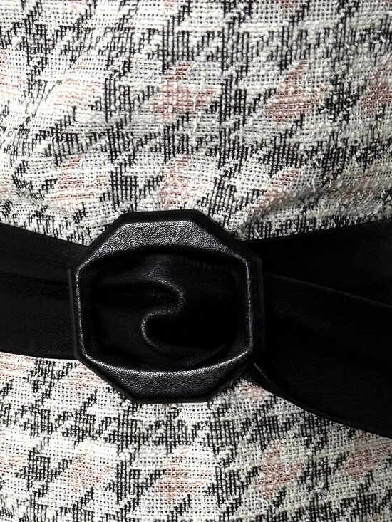 Accessories - Women's Belt Vintage black leather fashion dress belt size S/M